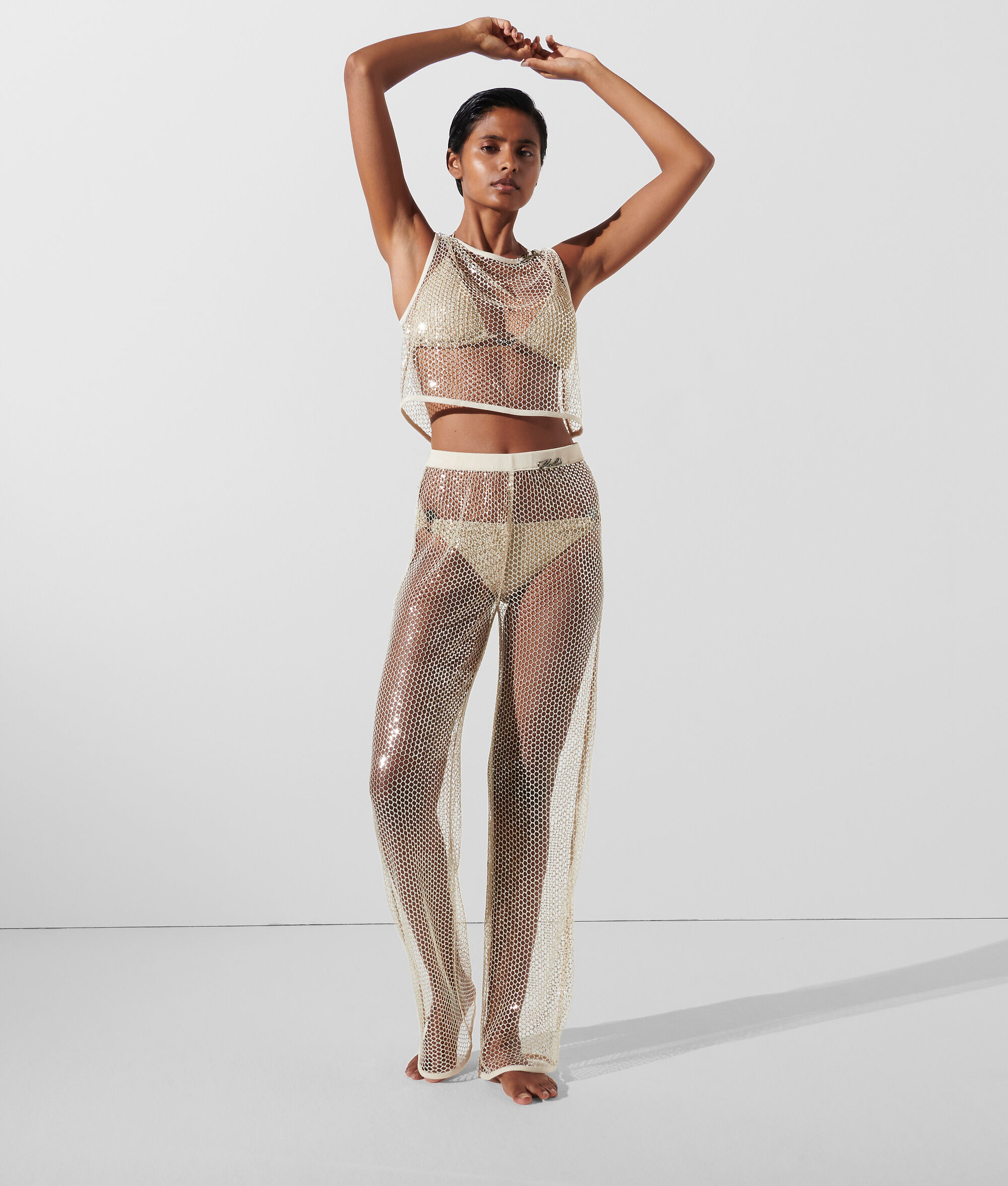 (image for) Flawless SEQUIN MESH TROUSERS